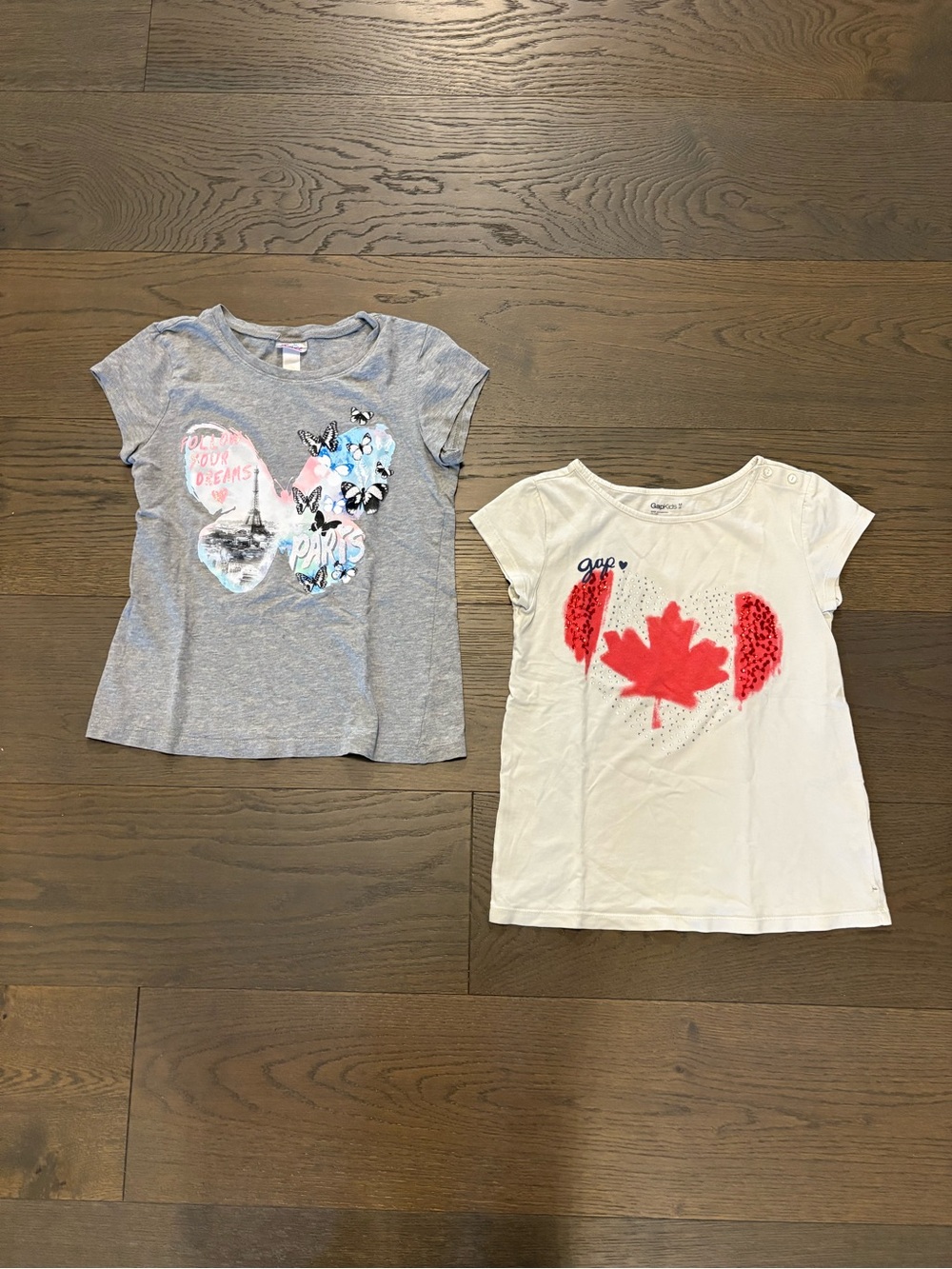 Justice & Gap girls tops sz 8 GUC